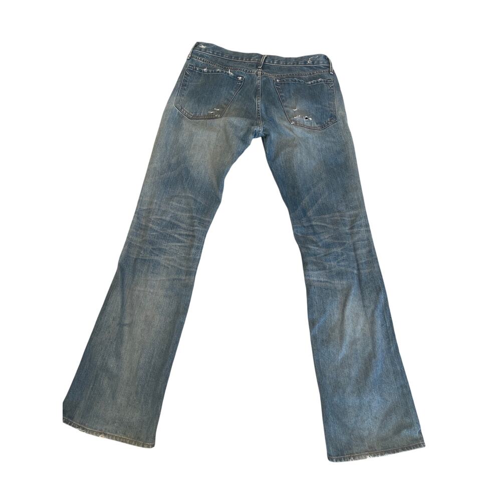 Earnest Sewn Hutch Selvedge Denim Jeans Mens Sz 33 Made in USA Redline Y2K